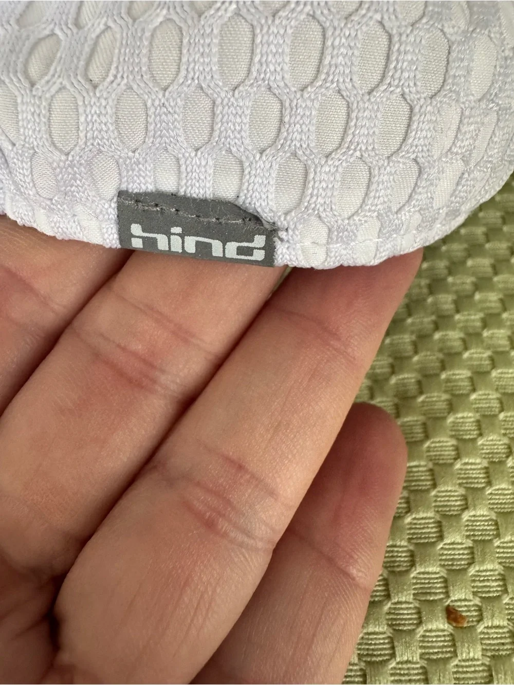 Hind White OS Honey Comb textured 6 panel running activities ball cap NWOT